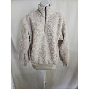 American Eagle Women's Long Sleeve 1/4 Zip Sherpa Casual Pullover Size XS